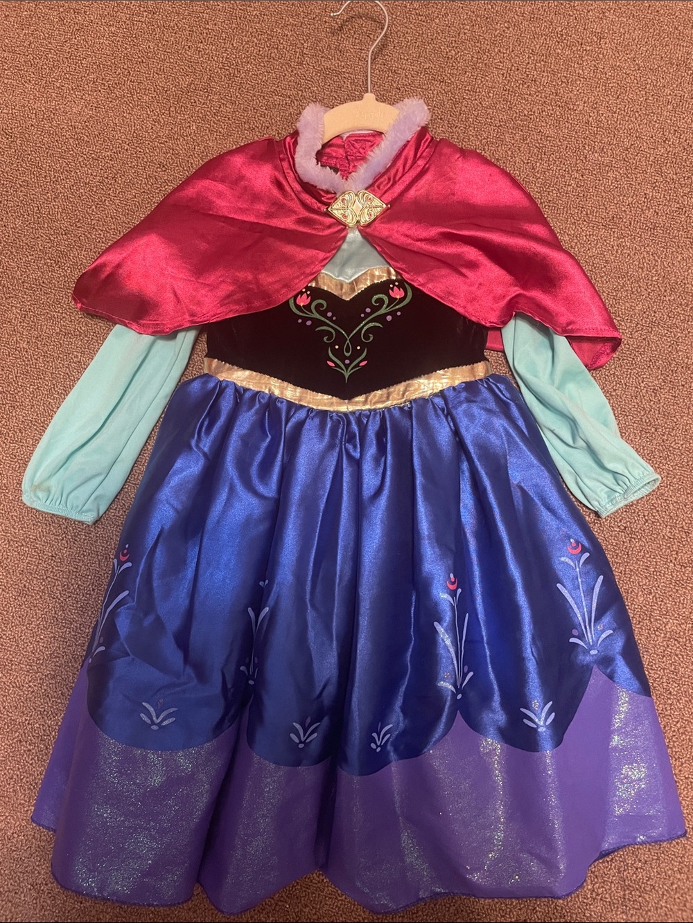 Disney Pink Cape Blue and Purple Princess Dress